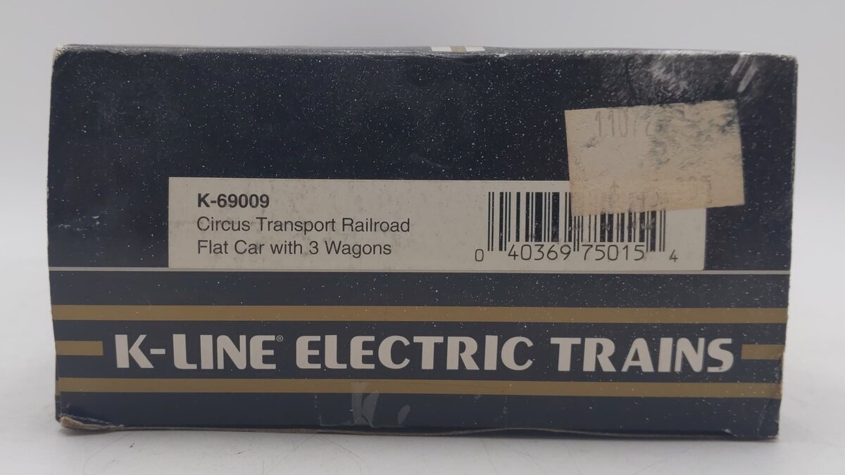K-Line K-69009 Circus Flatcar w/o Wagons EX/Box