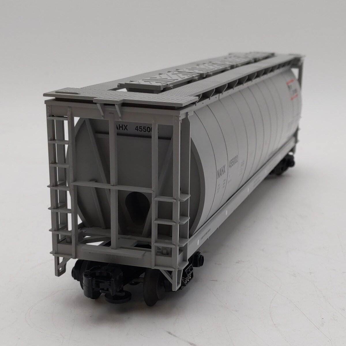 MTH 20-97401 O Gauge North American 4-Bay Cylindrical Grain Hopper Car #455002 NIB