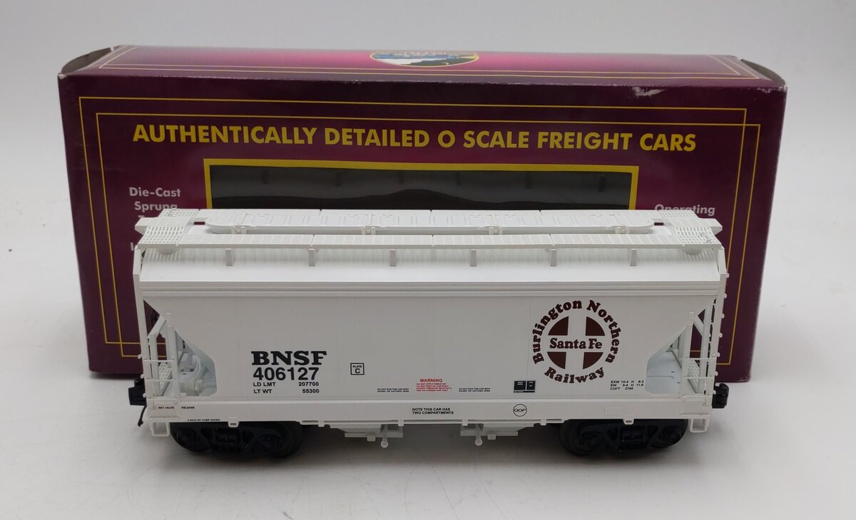 MTH 20-97668 O BNSF 2-Bay Centerflow Hopper #406127 NIB