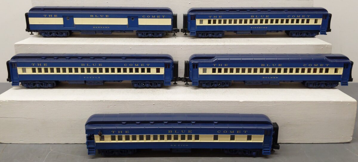 MTH 20-4021 O Gauge Jersey Central 70' Madison Passenger Car Set (Set of 5) EX/Box