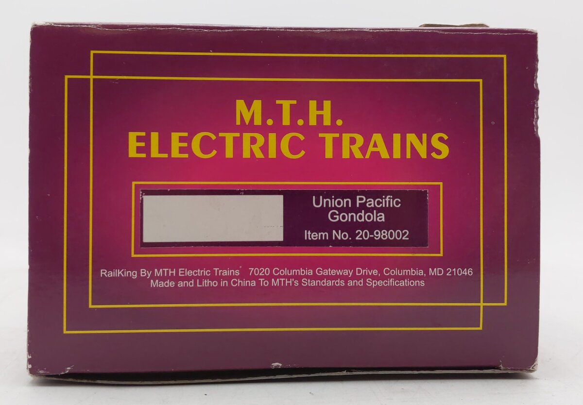 MTH 20-98002 O Gauge Union Pacific Gondola #30294 EX/Box
