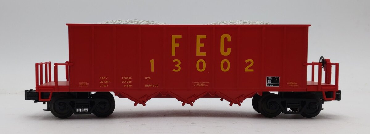 MTH 20-98217 O Gauge Florida East Coast Rapid Discharge Hopper w/Rock Load NIB