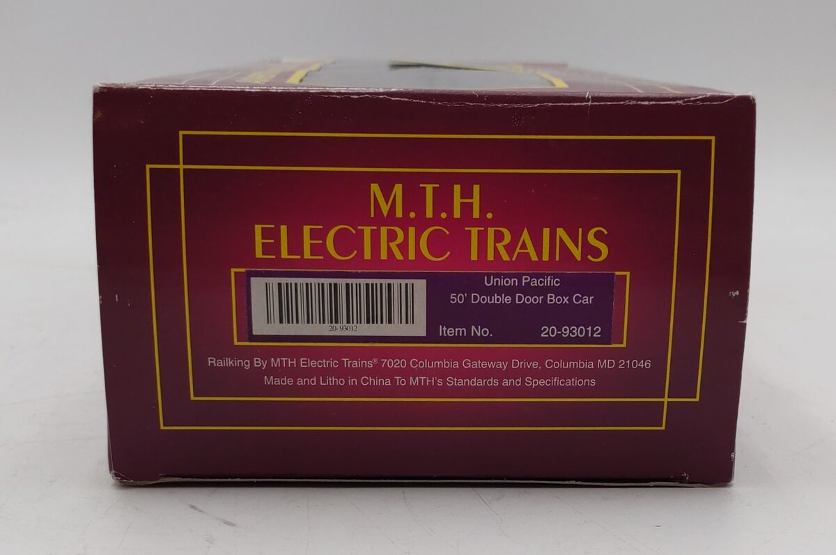 MTH 20-93012 O Gauge Union Pacific 50' Double Door Boxcar #161244 NIB