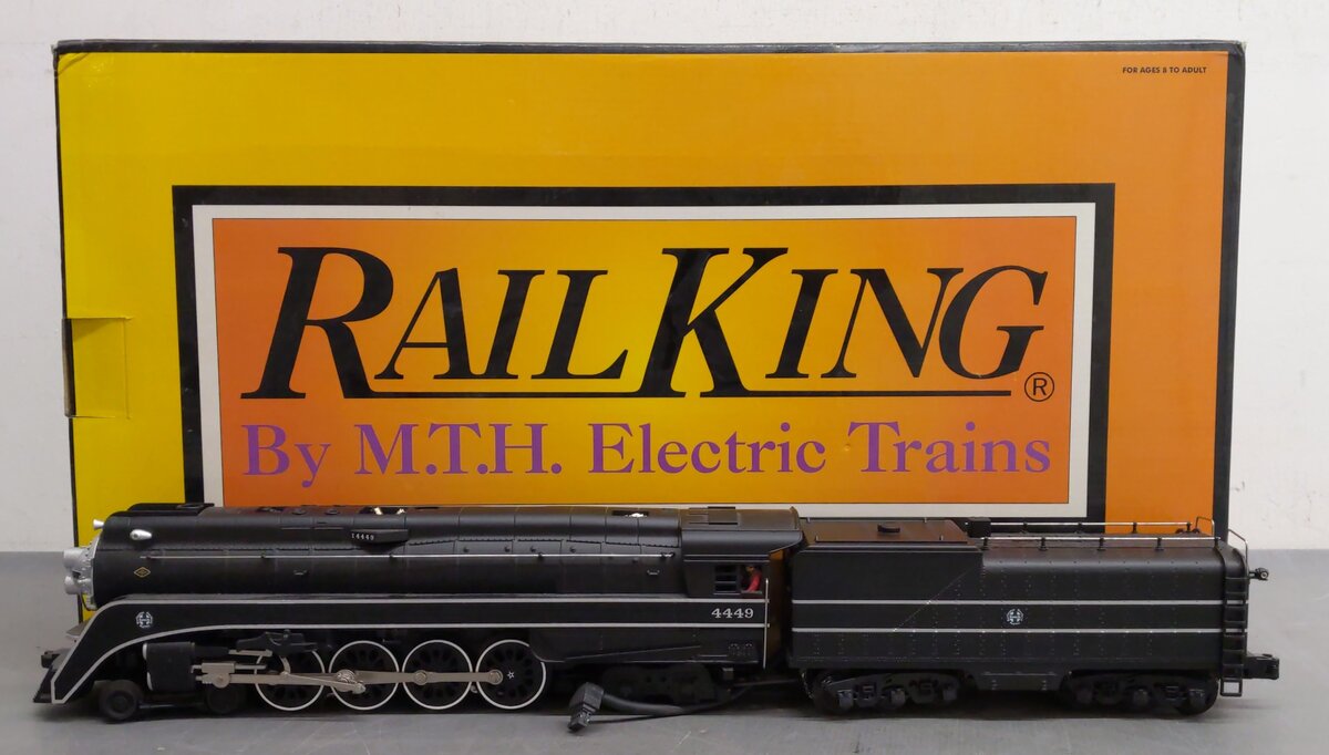 MTH 30-1421-1 BNSF 4-8-4 GS-4 Northern Steam Locomotive #4449 w/PS2 EX/Box