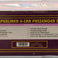 MTH 20-6524 O Gauge Amtrak Superliner Passenger Car Set EX/Box