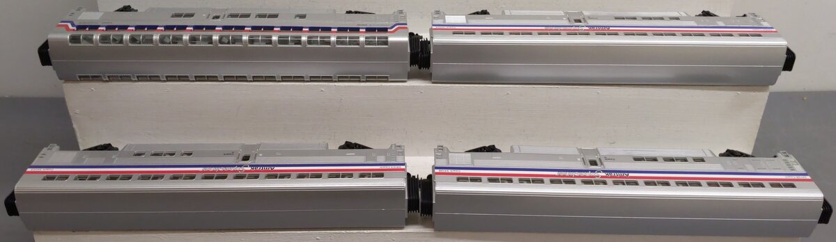 MTH 20-6524 O Gauge Amtrak Superliner Passenger Car Set EX/Box