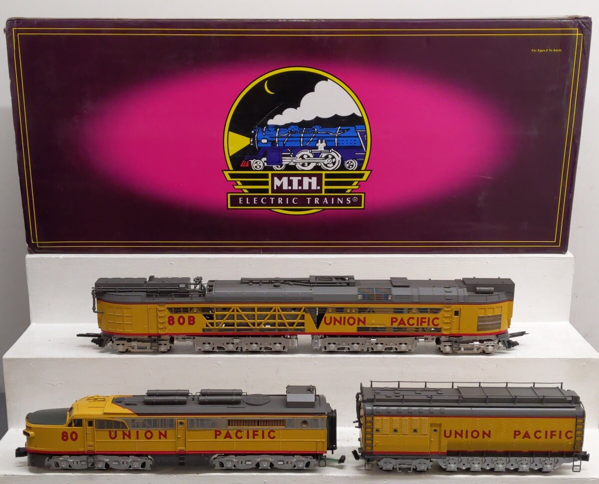 MTH 20-2214-1 O Gauge Union Pacific Coal Turbine Engine Set #80 w/ PS.1 EX/Box
