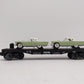 MTH 30-7613 O Gauge Auto Transport Flatcar with Two ThunderBirds EX/Box
