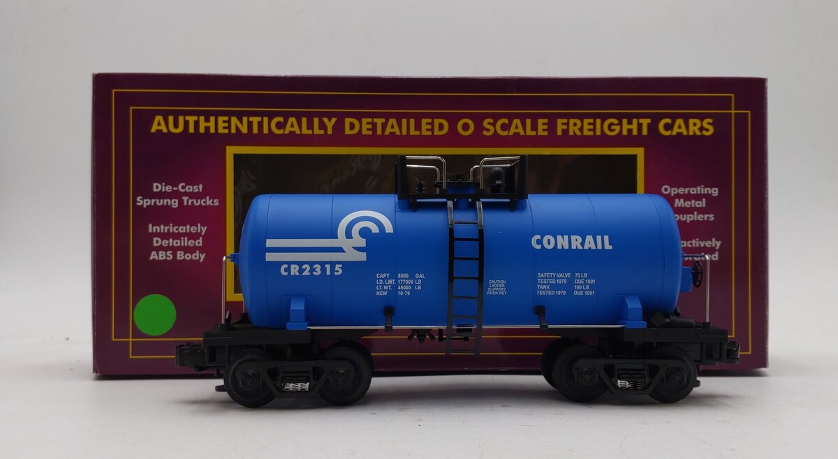 MTH 20-9601 O Gauge Conrail 8,000 Gallon Tank Car #CR2315 NIB