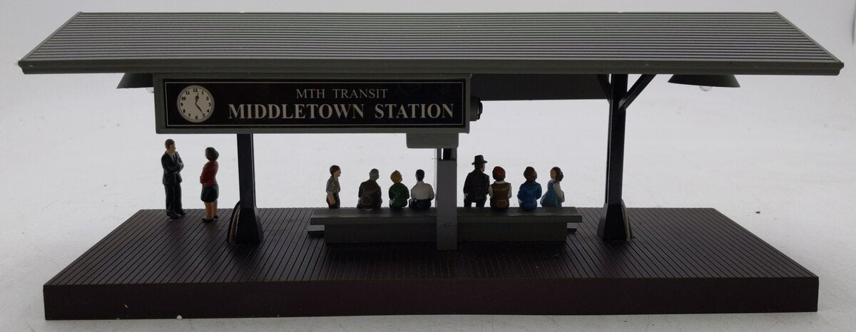 MTH 30-9107 O Middletown Operating Station Platform w/Gray Roof EX/Box