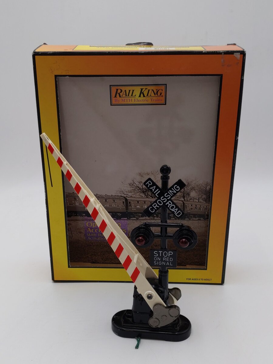 MTH 30-1073 #262 Highway Flasher/Crossing Gate EX/Box