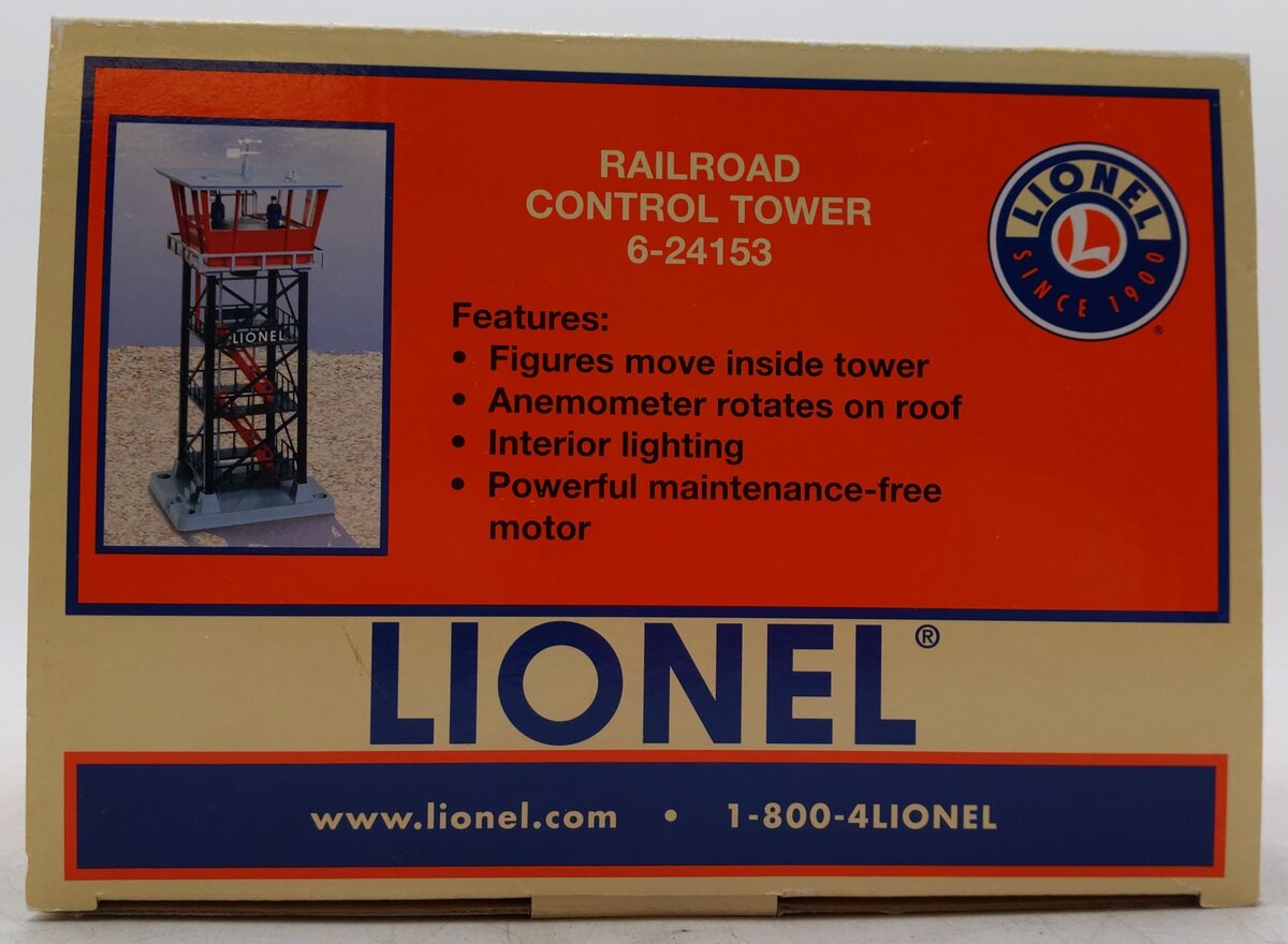 Lionel 6-24153 O Gauge Railroad Control Tower EX/Box