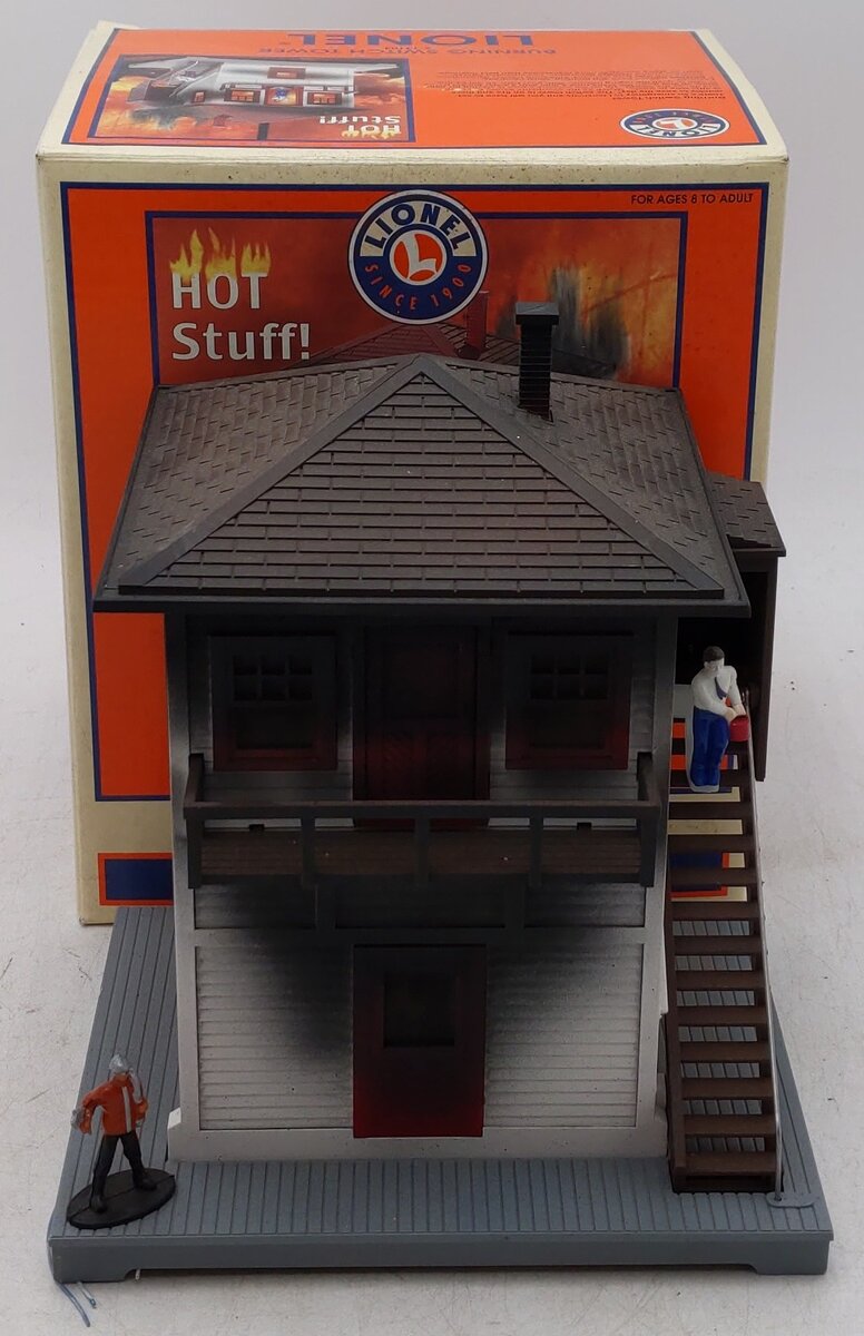 Lionel 6-14104 O Animated Burning Switch Tower EX/Box