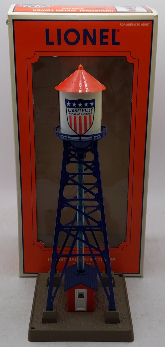 Lionel 6-24102 O Lionelville Industrial Water Tower w/ LED EX/Box