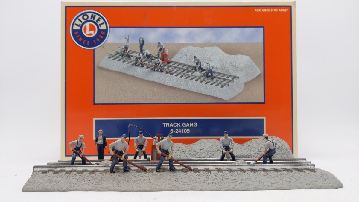 Lionel 6-24105 O Operating Track Gang with Blue LED EX/Box