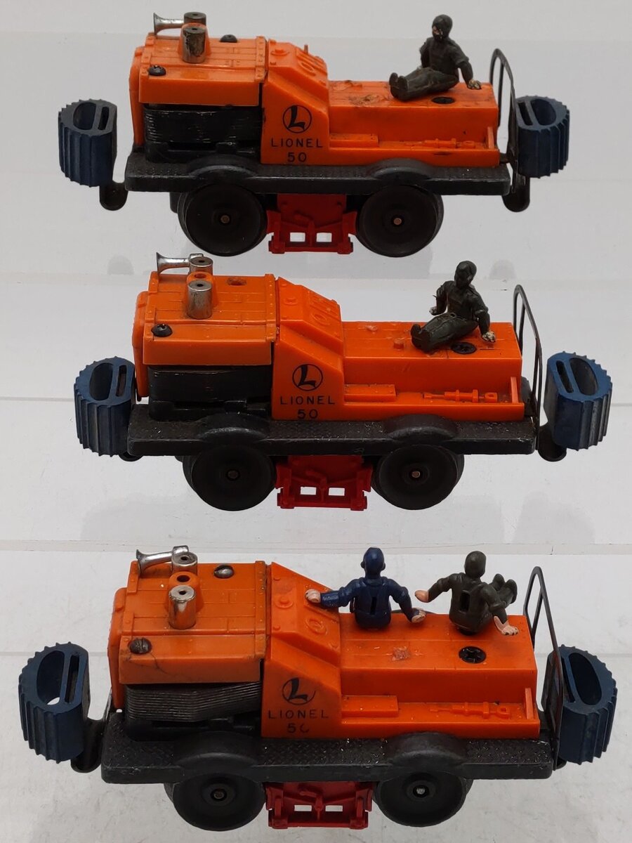 Lionel 50 Vintage O Motorized Gang Cars [3] VG