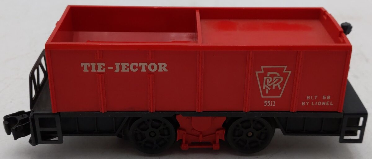 Lionel 55 Vintage O Gauge Postwar Pennsylvania Railroad Operating Tie-Jector Car VG