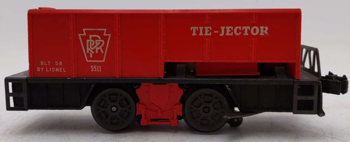 Lionel 55 Vintage O Gauge Postwar Pennsylvania Railroad Operating Tie-Jector Car VG
