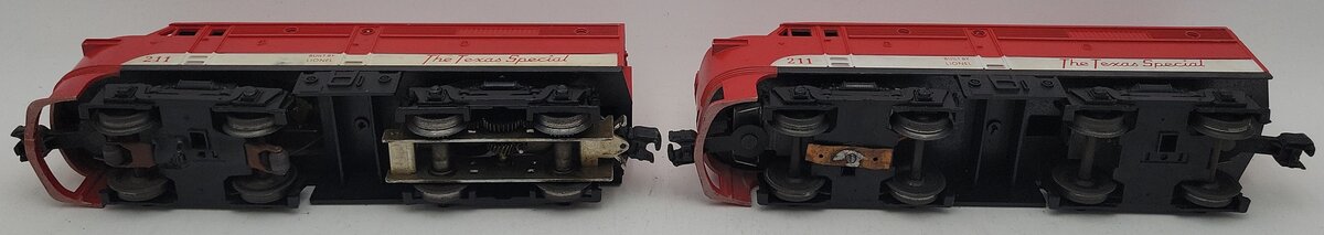 Lionel 211 Vintage O Texas Special AA Diesel Set VG