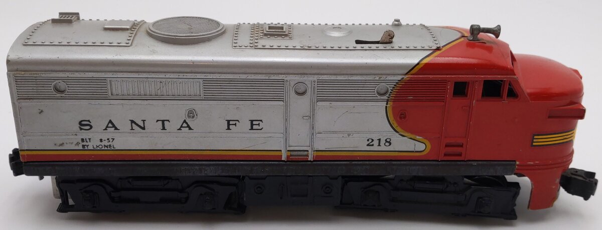 Lionel 218 Vintage O Santa Fe Alco Powered A Diesel Locomotive VG