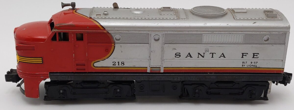 Lionel 218 Vintage O Santa Fe Alco Powered A Diesel Locomotive VG
