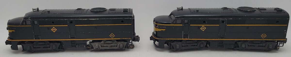Lionel 2032 Vintage O Erie Alco AA Diesel Locomotive Set VG