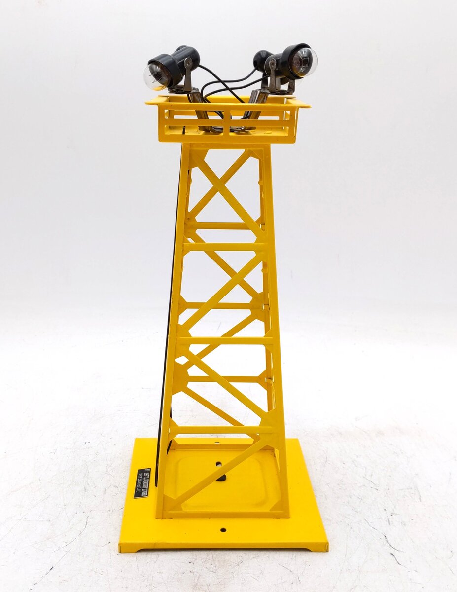 Lionel 6-14155 O Yellow Floodlight Tower #395 EX