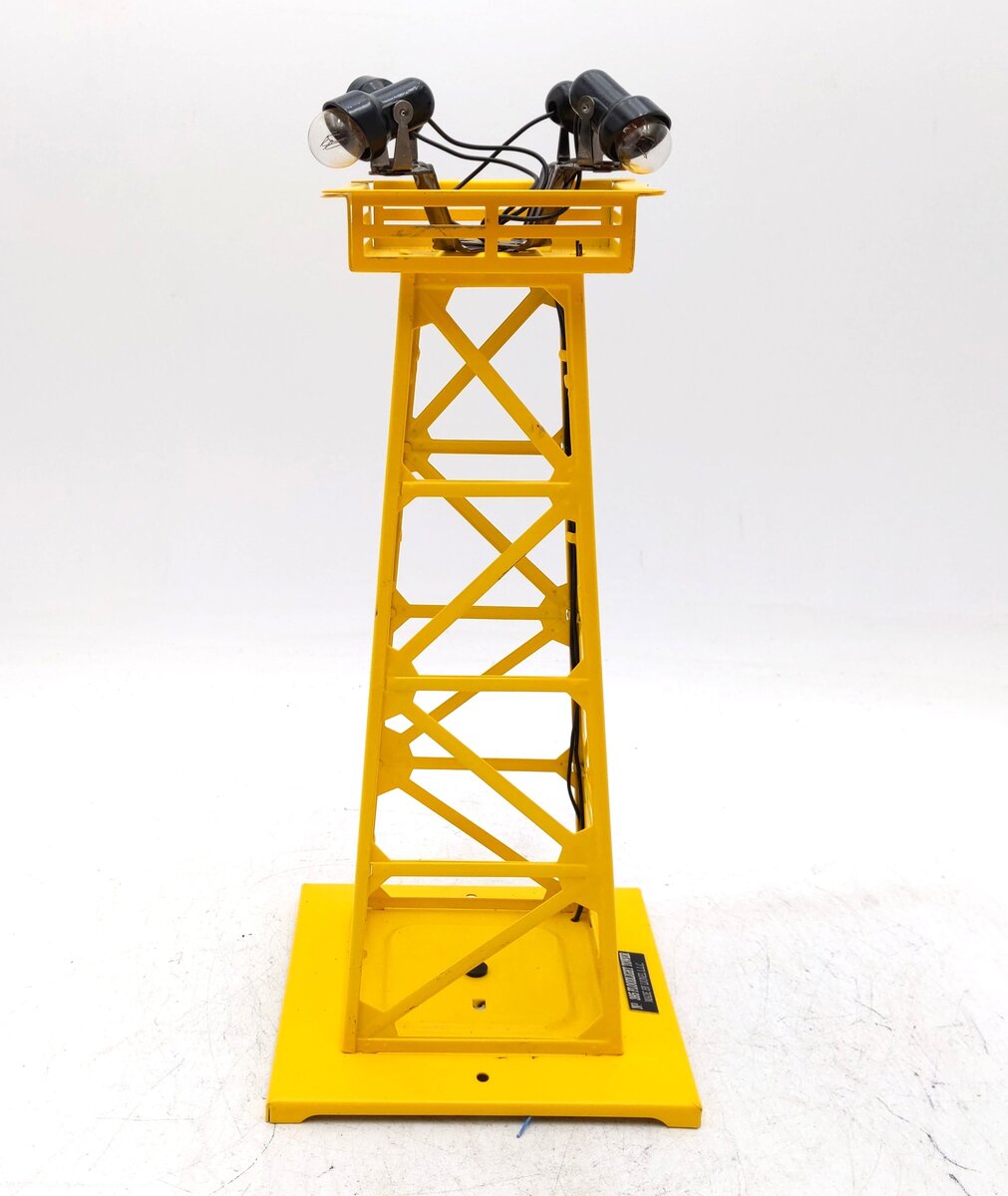 Lionel 6-14155 O Yellow Floodlight Tower #395 EX