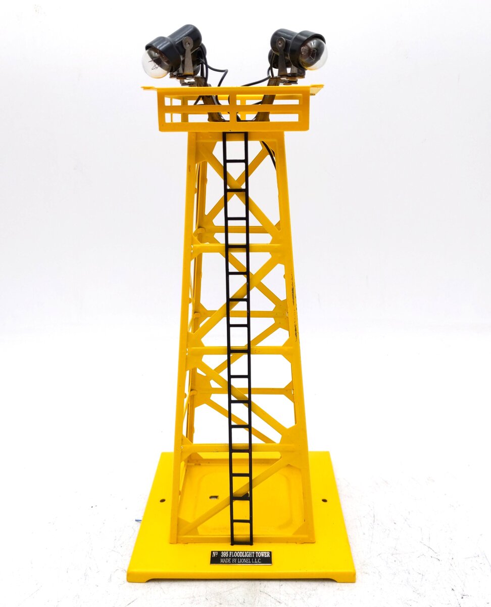 Lionel 6-14155 O Yellow Floodlight Tower #395 EX