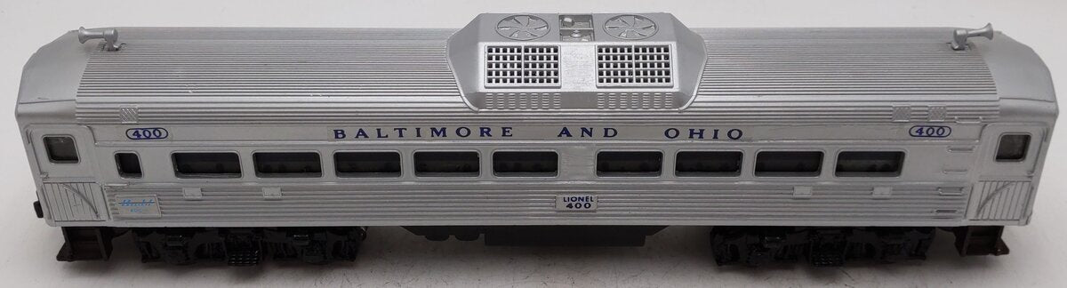 Lionel 400 Vintage O Powered Baltimore & Ohio Commuter Car VG