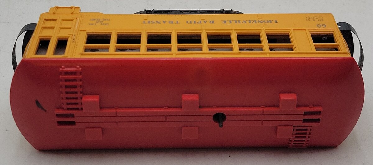 Lionel 60 Vintage O Lionelville Motorized Rapid Transit Trolley VG