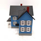 MTH 30-9046 O Gauge Assembled Farm House Blue W/Gray Shutters EX