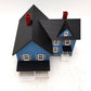 MTH 30-9046 O Gauge Assembled Farm House Blue W/Gray Shutters EX