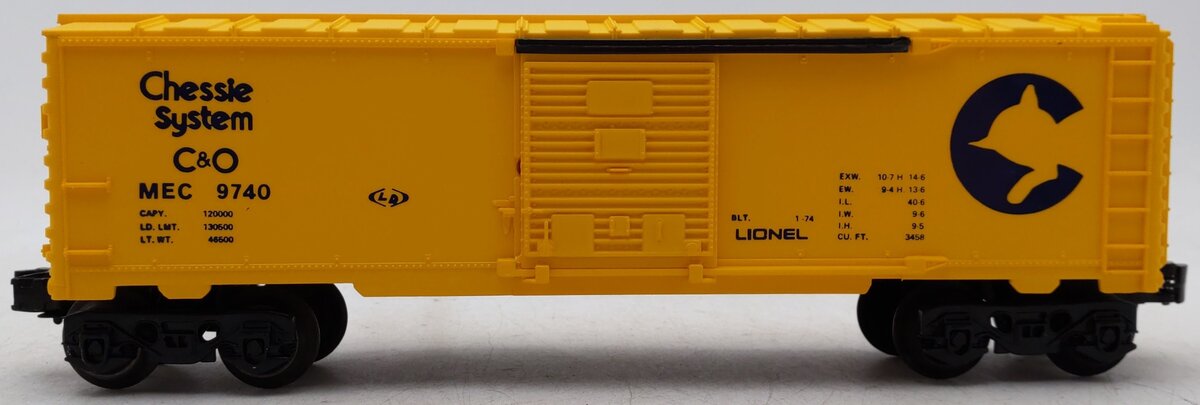 Lionel 6-9740 O Gauge Chesapeake & Ohio/Chessie System Box Car VG/Box