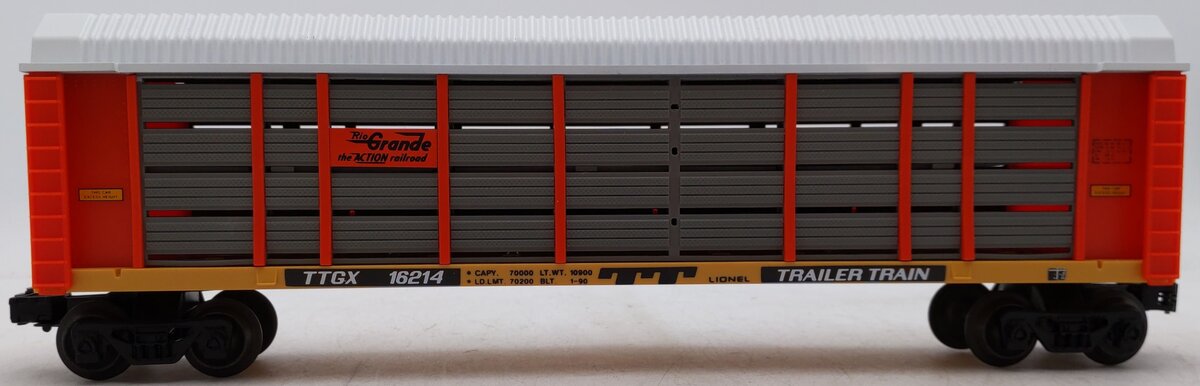 Lionel 6-16214 O Gauge Denver & Rio Grande Two Tier Auto Carrier EX/Box