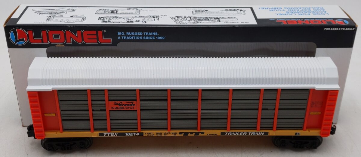 Lionel 6-16214 O Gauge Denver & Rio Grande Two Tier Auto Carrier EX/Box