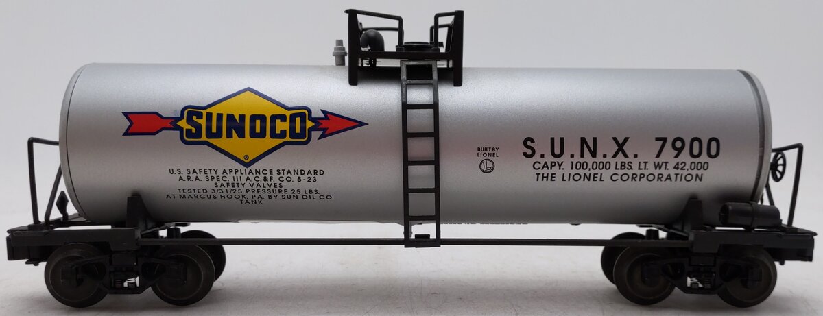 Lionel 6-17910 O Gauge Sunoco Unibody Tank Car #7900 VG/Box
