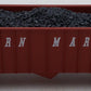 Lionel 6-17129 O Gauge Western Maryland 3-Bay Hopper Car w/Coal Load #9300 EX/Box