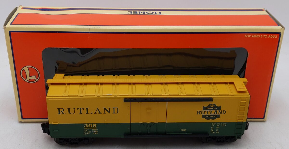 Lionel 6-19552 O Gauge Rutland Industrial Reefer Car #395 EX/Box