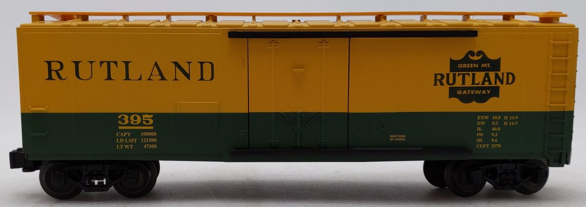 Lionel 6-19552 O Gauge Rutland Industrial Reefer Car #395 EX/Box
