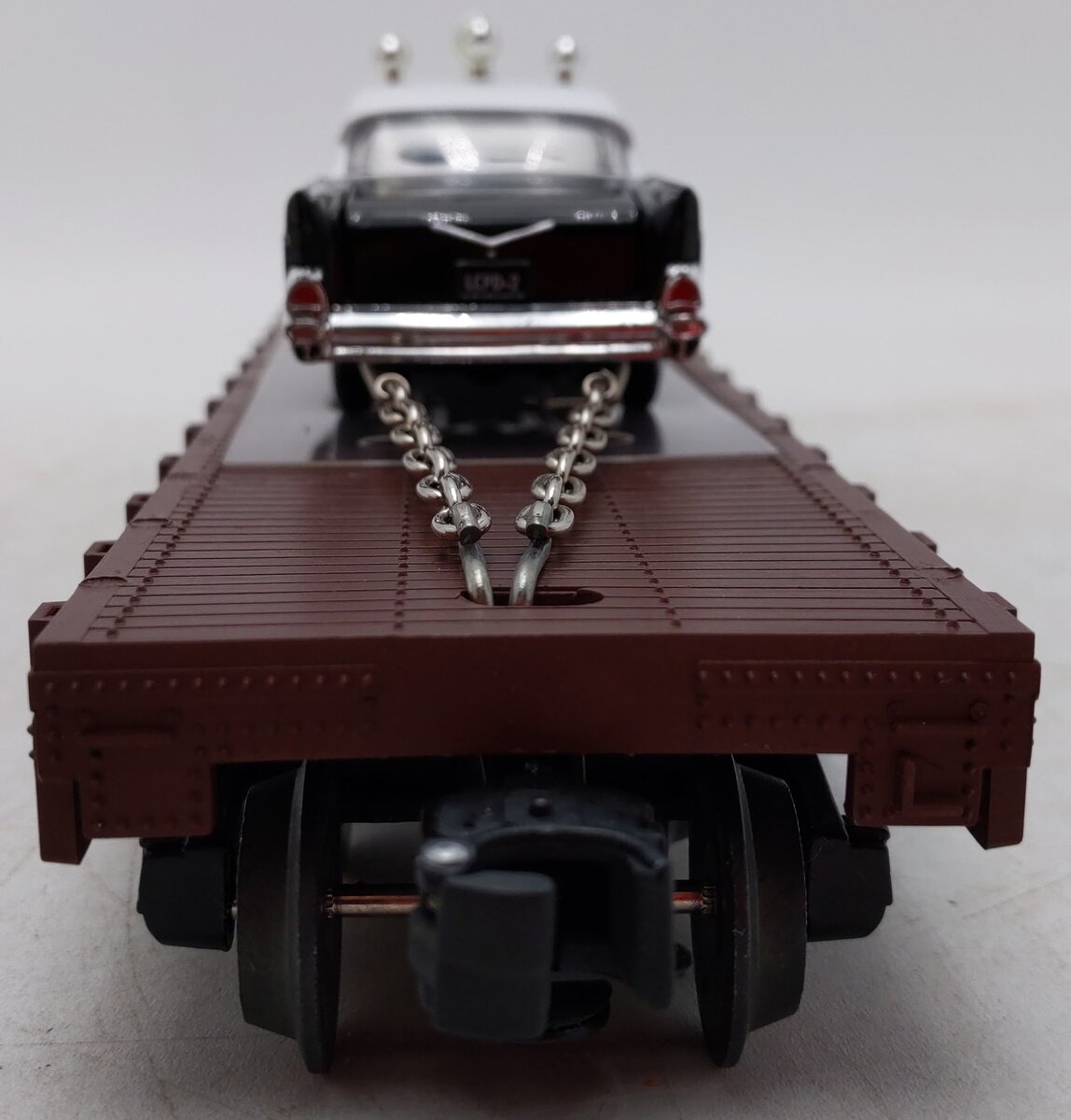 Lionel 6-26906 O Gauge Southern Pacific Flatcar w/ 1957 Chevy Police Car EX/Box