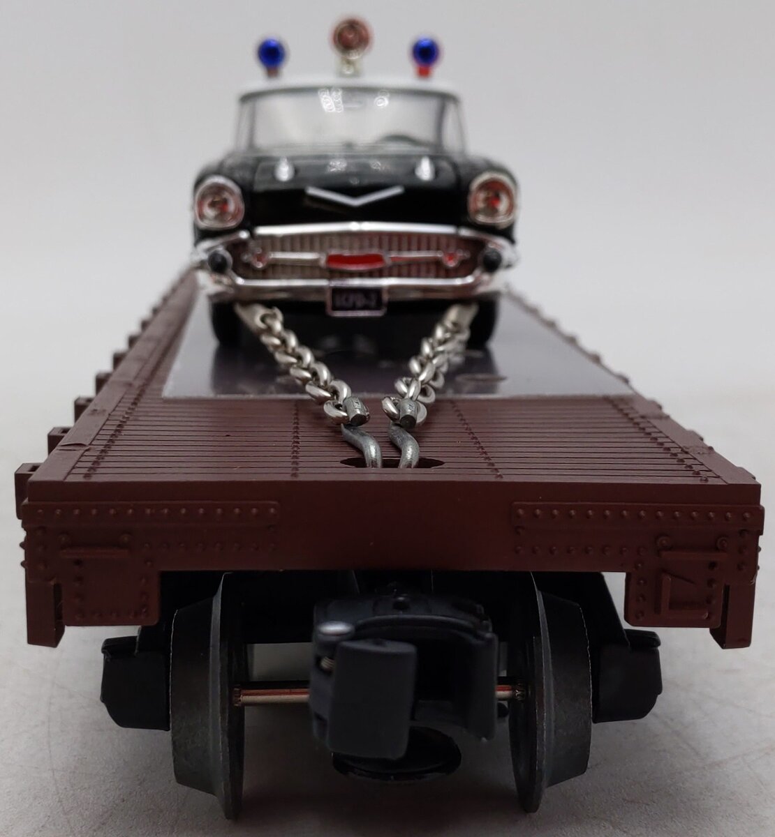 Lionel 6-26906 O Gauge Southern Pacific Flatcar w/ 1957 Chevy Police Car EX/Box