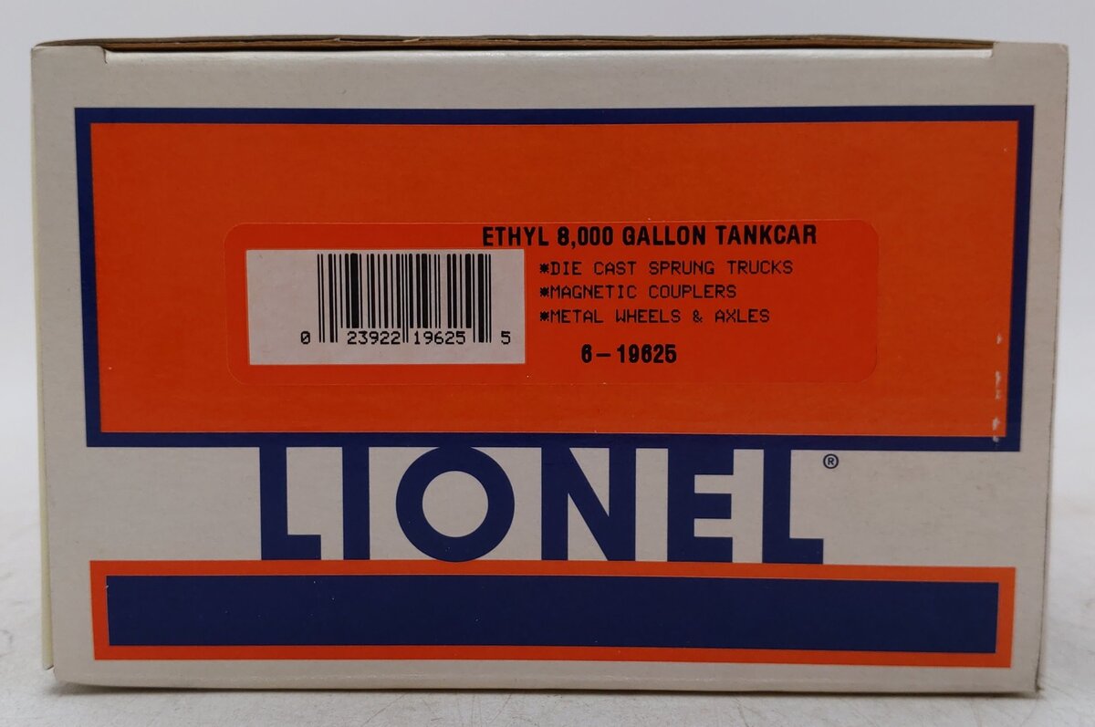 Lionel 6-19625 O Gauge Ethyl Single Dome Tank Car #6236 EX/Box