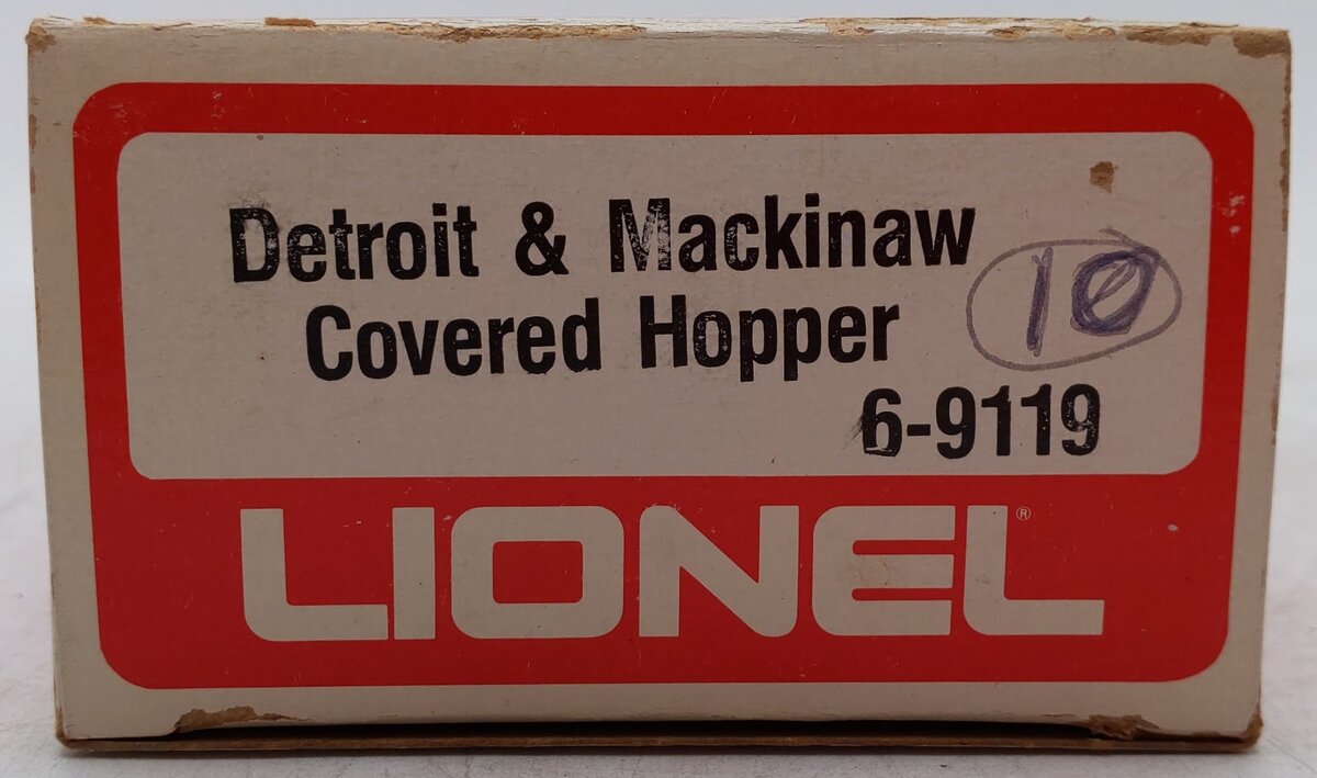 Lionel 6-9119 O Gauge Detroit & Mackinac Covered Hopper EX/Box