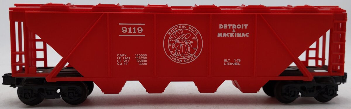 Lionel 6-9119 O Gauge Detroit & Mackinac Covered Hopper EX/Box