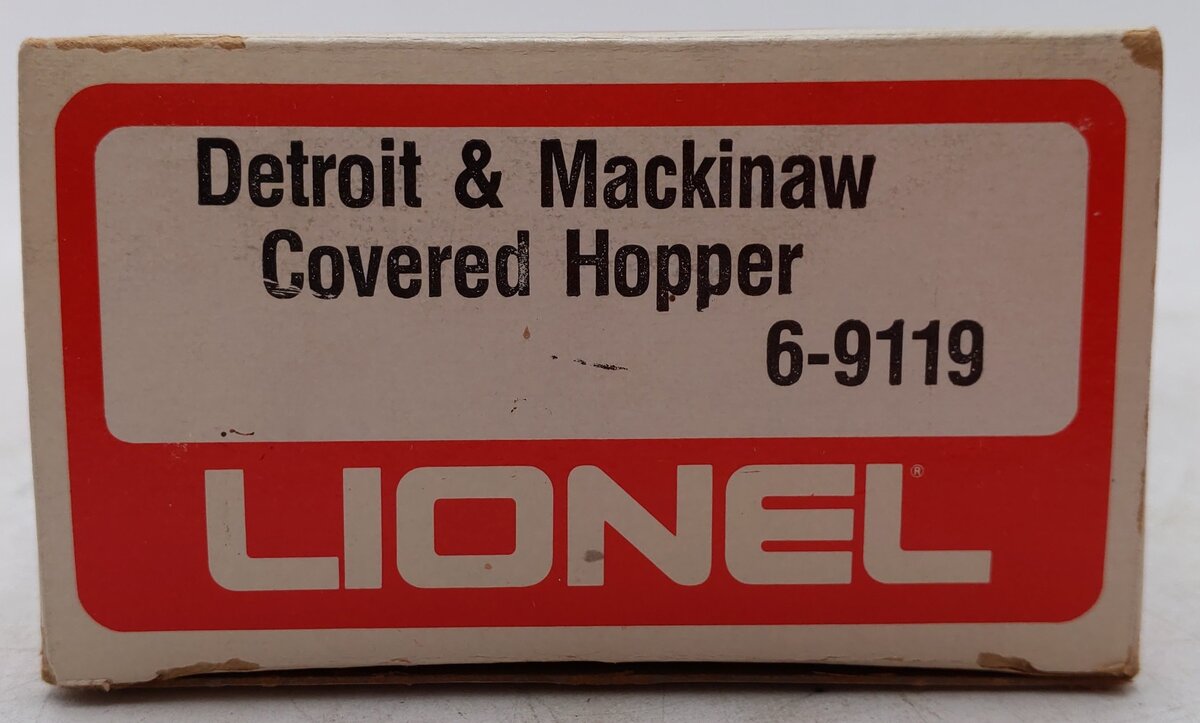 Lionel 6-9119 O Gauge Detroit & Mackinac Covered Hopper EX/Box
