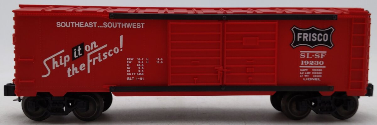 Lionel 6-19230 O Gauge Frisco Double Door Boxcar VG/Box