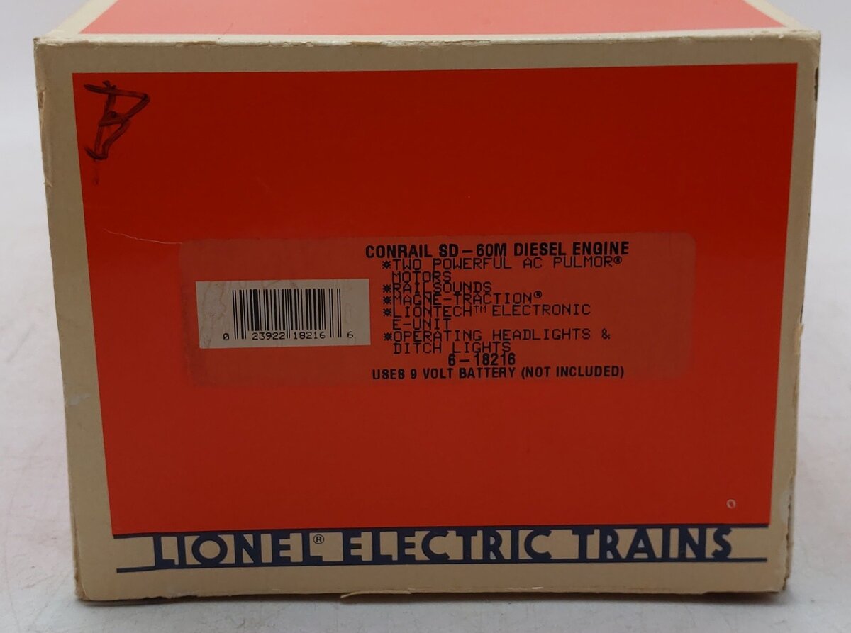 Lionel 6-18216 O Gauge Conrail SD-60M Powered Diesel Locomotive #5500 EX/Box