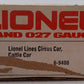 Lionel 6-9408 O Gauge Circus Stock/Animal Car #9408 VG/Box