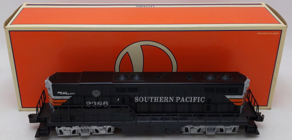 Lionel 6-18864 O Southern Pacific Gp-9 Non Powered Diesel B Unit #2386 EX/Box